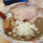 麺の極 はなみち - 限定麺「牛骨セメント煮干ラーメン」(2018年9月24日)