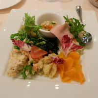 Giglio - 前菜つきパスタコースＡ（１４９０円）の前菜盛り合わせ