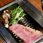 THE 雪月花 - 特産A5松坂牛45ヶ月サーロインの焼きすき