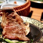 THE 雪月花 - 特産A5松坂牛45ヶ月サーロインの焼きすき