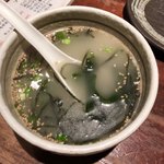 炭火焼鳥 どげん - 鶏スープ