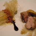 オーソレミオ・ディ・メイプルシティ - 魚のフリット　＆　鶏の無花果ソース添え