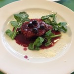 トラットリア ロアジ - ランチコース 肉料理 ポークブルーベリーソース