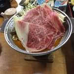 松川温泉松楓荘 - 中々やらかしてくれた前沢牛のすき焼き