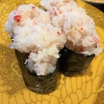 魚さばき回転寿司 大まる - 紅ズワイガニ軍艦