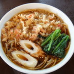 柿の木坂 更科 - 本当にまいうーな　たぬきそば