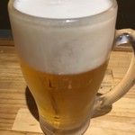 たまには焼肉 - (料理)えびす生ビール