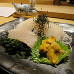 おたる政寿司 - いかそうめん 1300円(2019年9月)