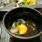 おたる政寿司 - イカにウニ、うずらの卵汁にドボン！(2019年9月)