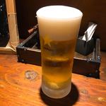 旬酔基じ - グラスが綺麗なので生ビールが美味♬︎