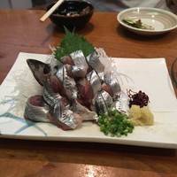 浅草 魚料理 遠州屋 - 秋刀魚刺し。あぶらのってます