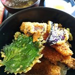 やしま - 白身魚のフライ丼 1500円