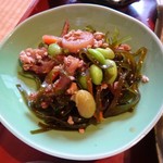 さつき荘 - 朝食・すき昆布とイカの炒り煮
