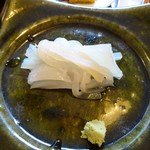 さつき荘 - 朝食・イカ刺し