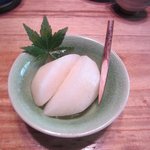 そわか亭 - 最後の水菓子は夏の果物の代表の梨です