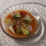 PRIMO - 夏野菜の冷製スープ、水タコ（2018.9）
