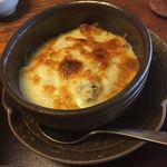 北海料理と旬の味 のむら - チーズたっぷりのカニグラタン、妻に取られました。(^^;