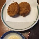 北海料理と旬の味 のむら - ホタテフライは超大粒です。(^^)