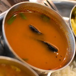 アーンドラ・ダイニング - ランチ・ミールス（１，２９０円）の『ラッサム』２０１８年８月