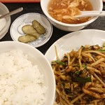 一心飯店 - 料理写真:高菜と豚肉炒め