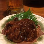 粉吉うどん - イカの濃厚なヤツ…、ご飯食べたいっーーーな、ずるい感じ…、我慢して日本酒でナニかを満だし、乱れる…