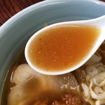 ファミリーレストランかつ庵 - かつラーメン　スープアップ