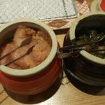 博多天ぷら やまや - 明太子いただく前