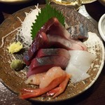金町製麺 - 刺身盛り合わせ