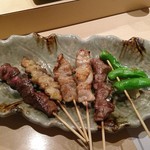 ROBATA 魚一心 - 串焼き盛り合わせ（2018/7/8）