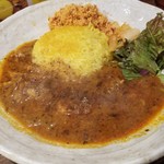 SPICY CURRY 魯珈 - スリランカ風辛口チキンカレー＋ポルサンボル