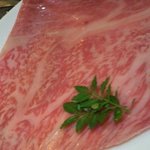 焼肉参番館 - 山椒の葉とおろしポン酢で、