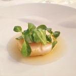 小笠原伯爵邸 - 帆立貝のアサード　クリアなトマトコンソメ　いんげんのタリアテッレ