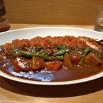 ロースカツ野菜カレー