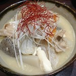 Jidori Sengyo Koshitsu Izakaya Momijian - 京桜味噌の和牛モツ豆腐。