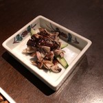 ◎お通しの麻辣ダレが美味しい◎