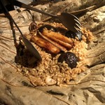 黒猫夜 - ◎穴子蒲焼と雑穀の蓮包み1,300円