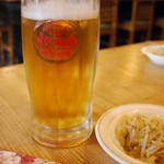 魚礁 - オリオンビールと付け出し