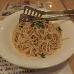 おいしいカレー工房 ひつじや - ガーリックスパゲティー