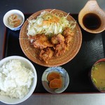 長者原ヘルスセンター - 料理写真:大分郷土料理　とり天定食