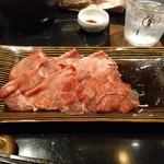 博多味処 灯 - 牛タンしゃぶしゃぶ、野菜投入後