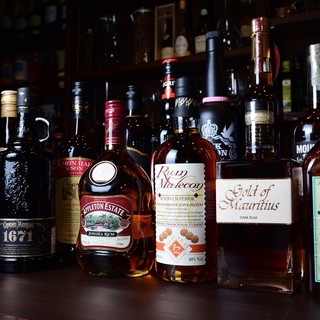 Alcoholic beverages gathered by the owner's hobby