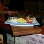 炉ばた焼 八閣 - ろばた焼のあのおしゃもじ（？）に感動