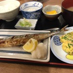 Isomarusuisantsurugaminekitaguchiten - 生さんまの塩焼き定食