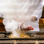 東麻布 天本 - いぶされる天本さん