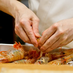 東麻布 天本 - 牡丹海老