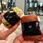 Musubi Cafe Iyasume - アボカドベーコン玉子焼きスパム  $2.98 スパムむすび （オリジナル照焼き風味）$1.98