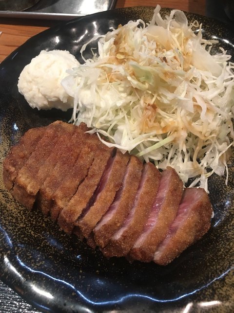難波de牛かつ W ヤキヤキ By Hawks 1 牛かつ冨田 難波 南海 天ぷら 揚げ物 その他 食べログ