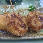 鯉とうなぎのまるます家 - 玉葱フライ