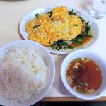 中華シブヤ - ニラ玉ライス￥800