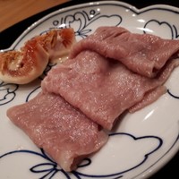 まき村 - 松阪牛サーロイン　無花果　この無花果を添えるところがニクいね